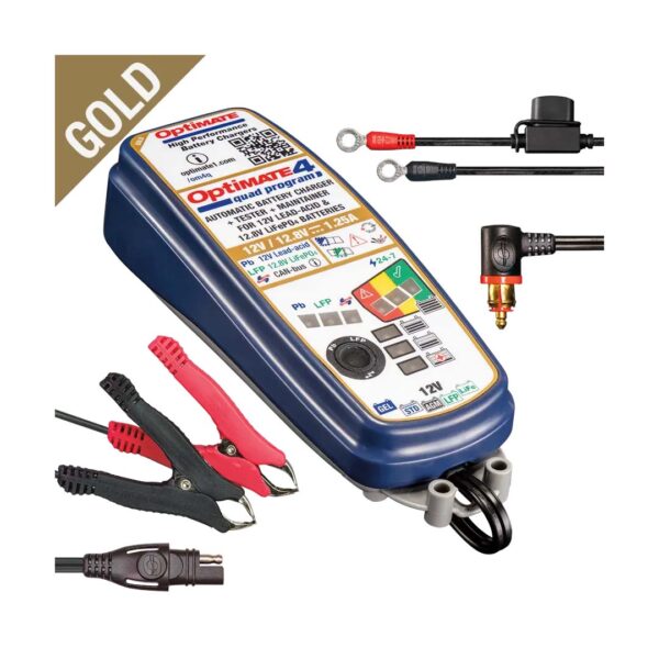 Optimate 4 Acculader - Quad Gold