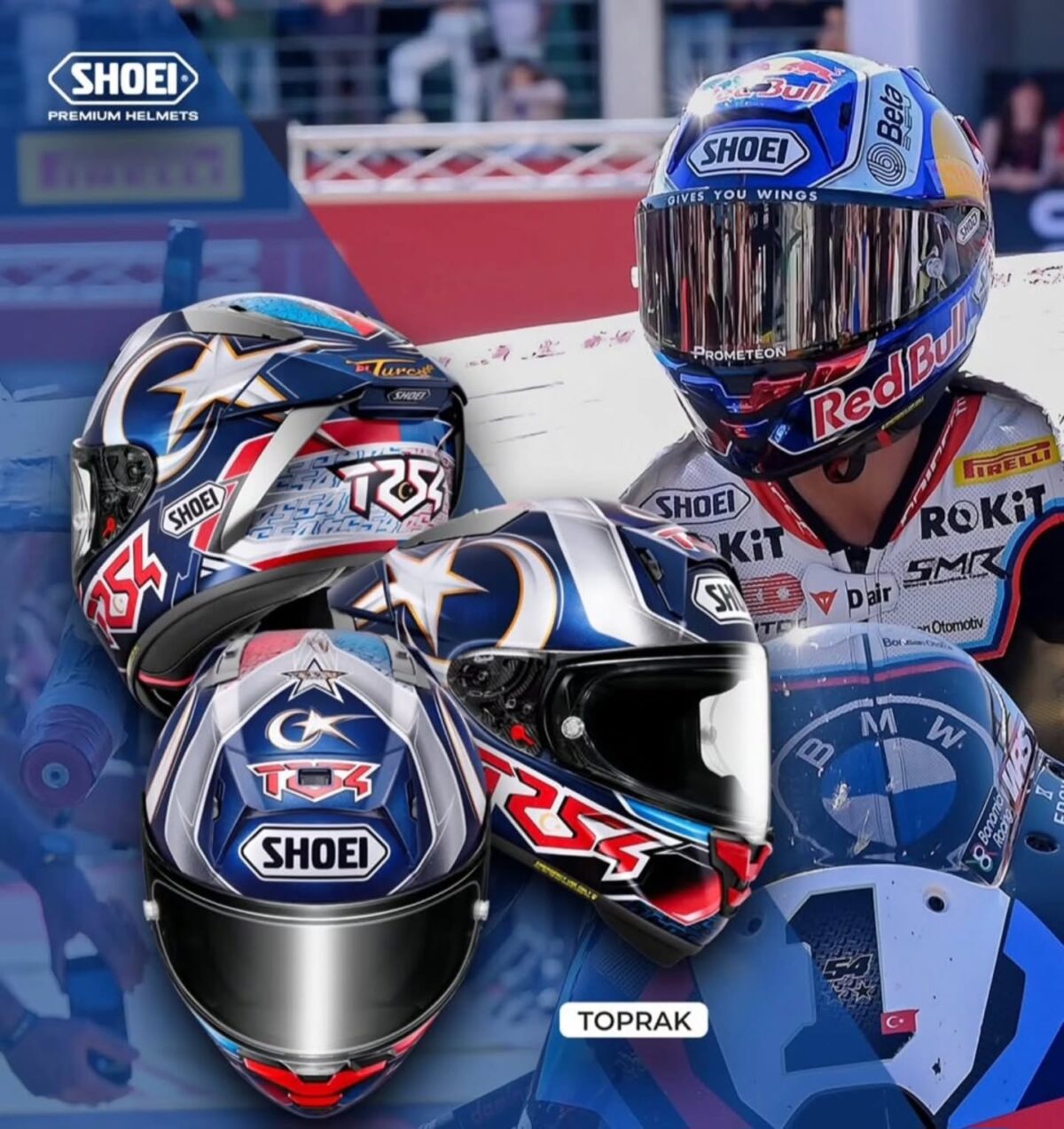 Toprak Razgatlıoğlu shoei motorhelm